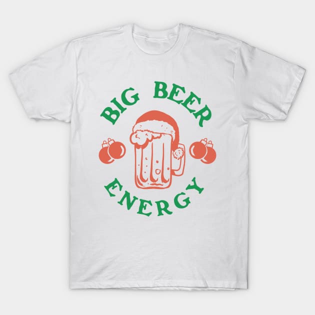 Big Nick Energy Beer Saint Nicholas Santa Claus Retro Vintage artwork T-Shirt by A Comic Wizard